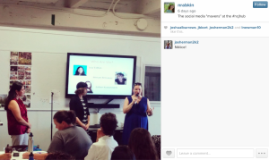 Presenting at the #NCJHub with @see3 (#instagram @naomirabkin)